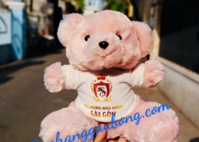 Cuahanggaubong.com đã sản xuất thành công 200 con gấu bông quà tặng thương hiệu cho hệ thống nha kho