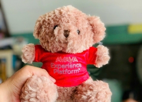 Cuahanggaubong.com thực hiện sản xuất 200 bé gấu bông cho công ty viễn thông AVAYA