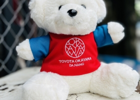 Cửa hàng gấu bông hợp tác với Toyota Okayama Đà Nẵng sản xuất gấu bông theo yêu cầu