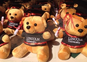 Cửa hàng gấu bông - Gấu bông tốt nghiệp thêu logo Đại học Lincoln